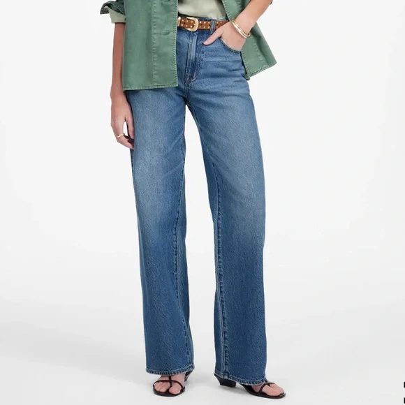 Madewell The Perfect Vintage Wide-Leg Jean 25 - Picture 1 of 5